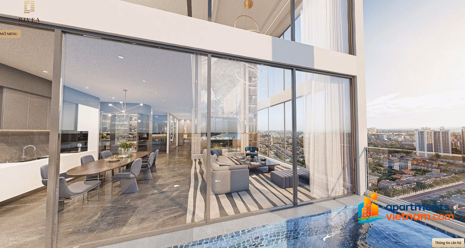 Collection of 3 rarest Duplex Rivea Hanoi apartments on the market in Hai Ba Trung - Hoang Mai area