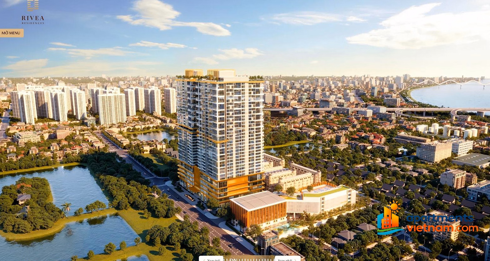 Collection of 3 rarest Duplex Rivea Hanoi apartments on the market in Hai Ba Trung - Hoang Mai area