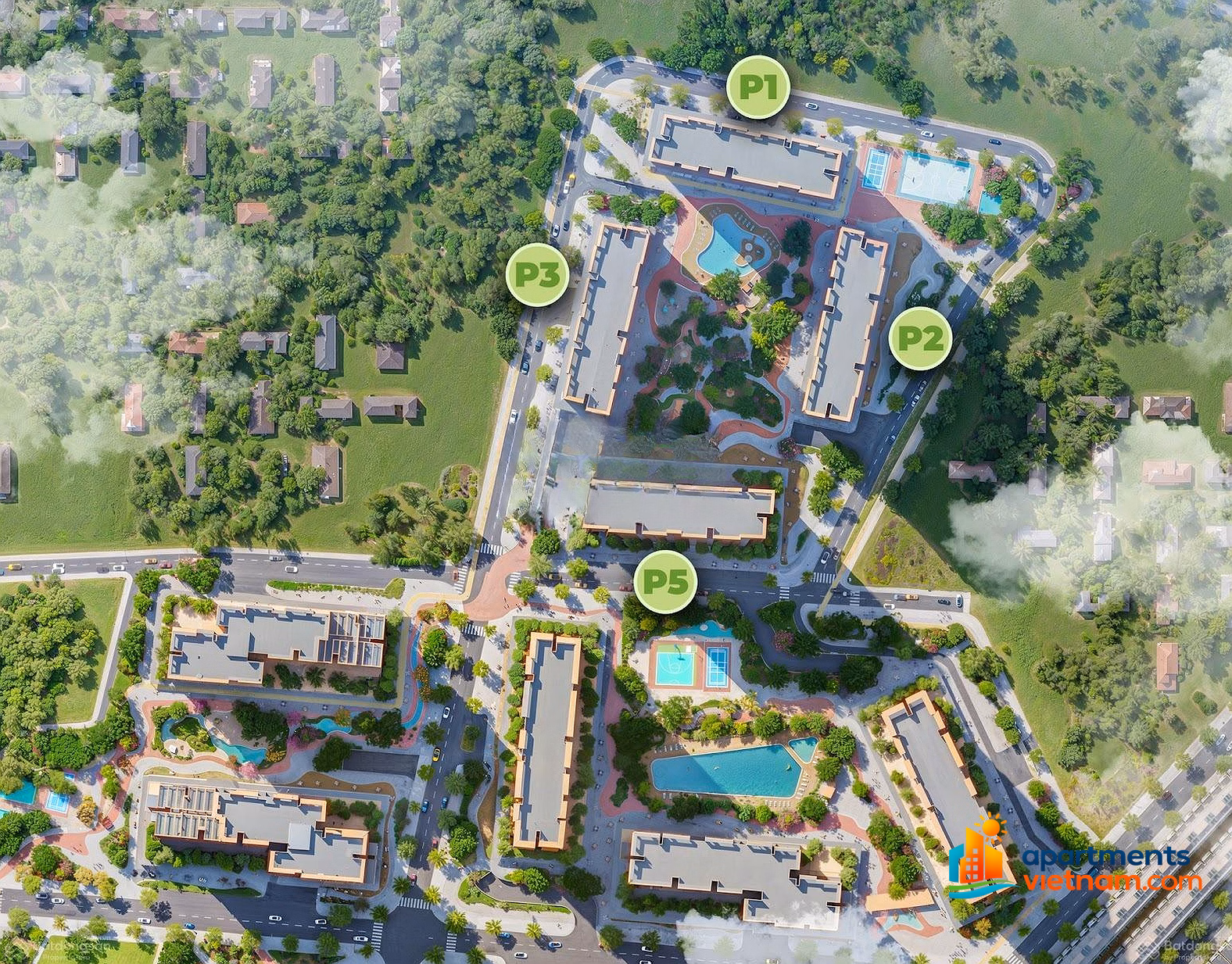 Selling 2-bedroom apartment on the 25th floor of The Parkland - Vinhomes Ocean Park 2, 56.45m², only from 3,455 billion, CK up to 12.5%