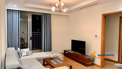 Owner rents apartment in Ba Dinh, Hanoi. Area 58m² 1 bedroom + 1 living room with kitchen + bathroom, airy balcony