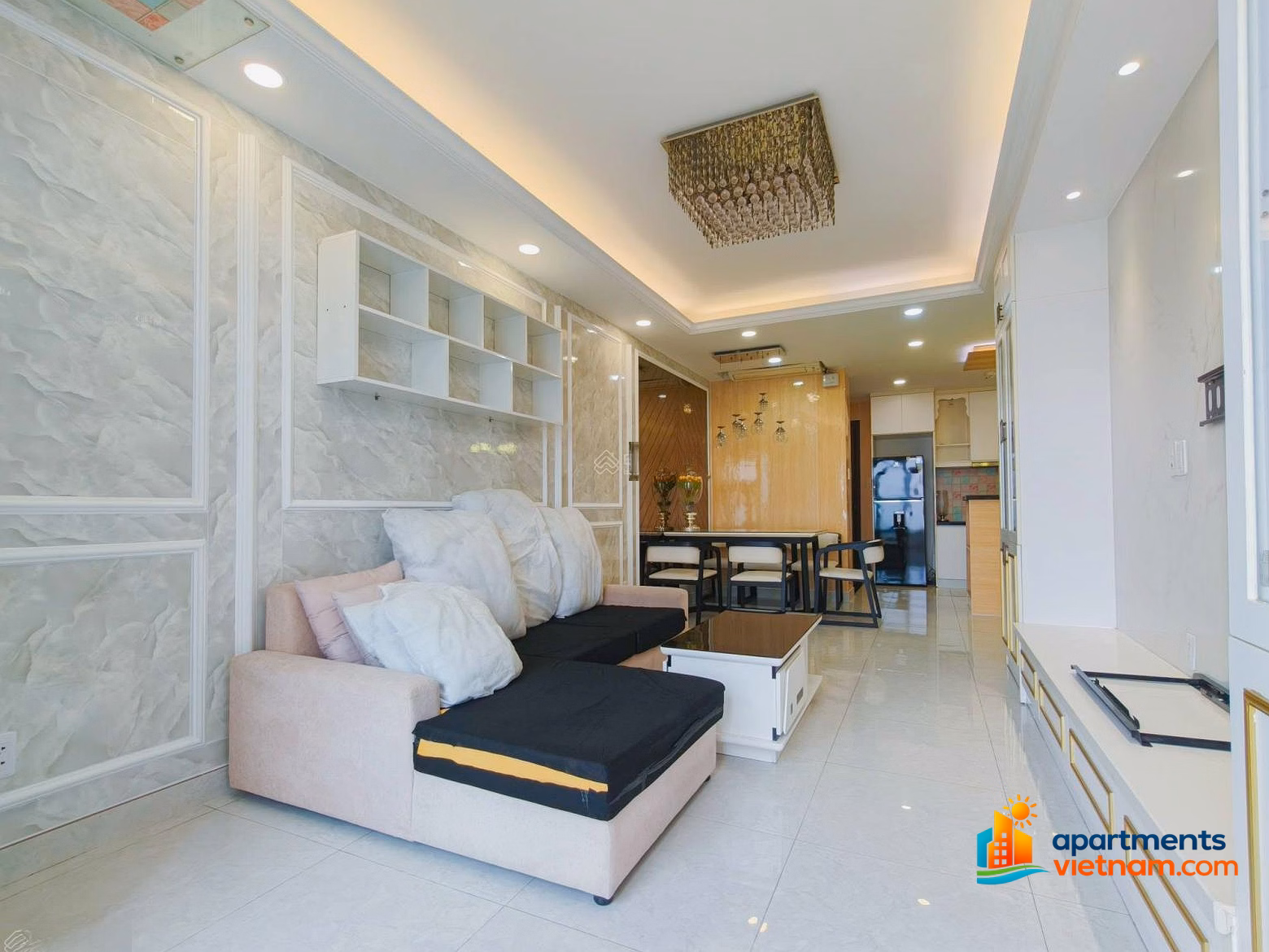 Apartment 50m/2 bedrooms - New house right at the front of Pham Van Dong - Train station - for rent 13 million/month bank 70% 30 years
