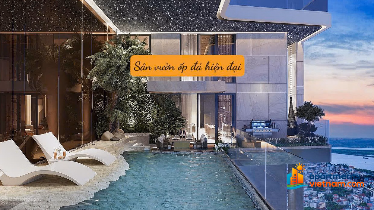 Only 1 most beautiful and classy 556m2 penthouse in Noble Crystal Tay Ho operated 5* by WorldHotels