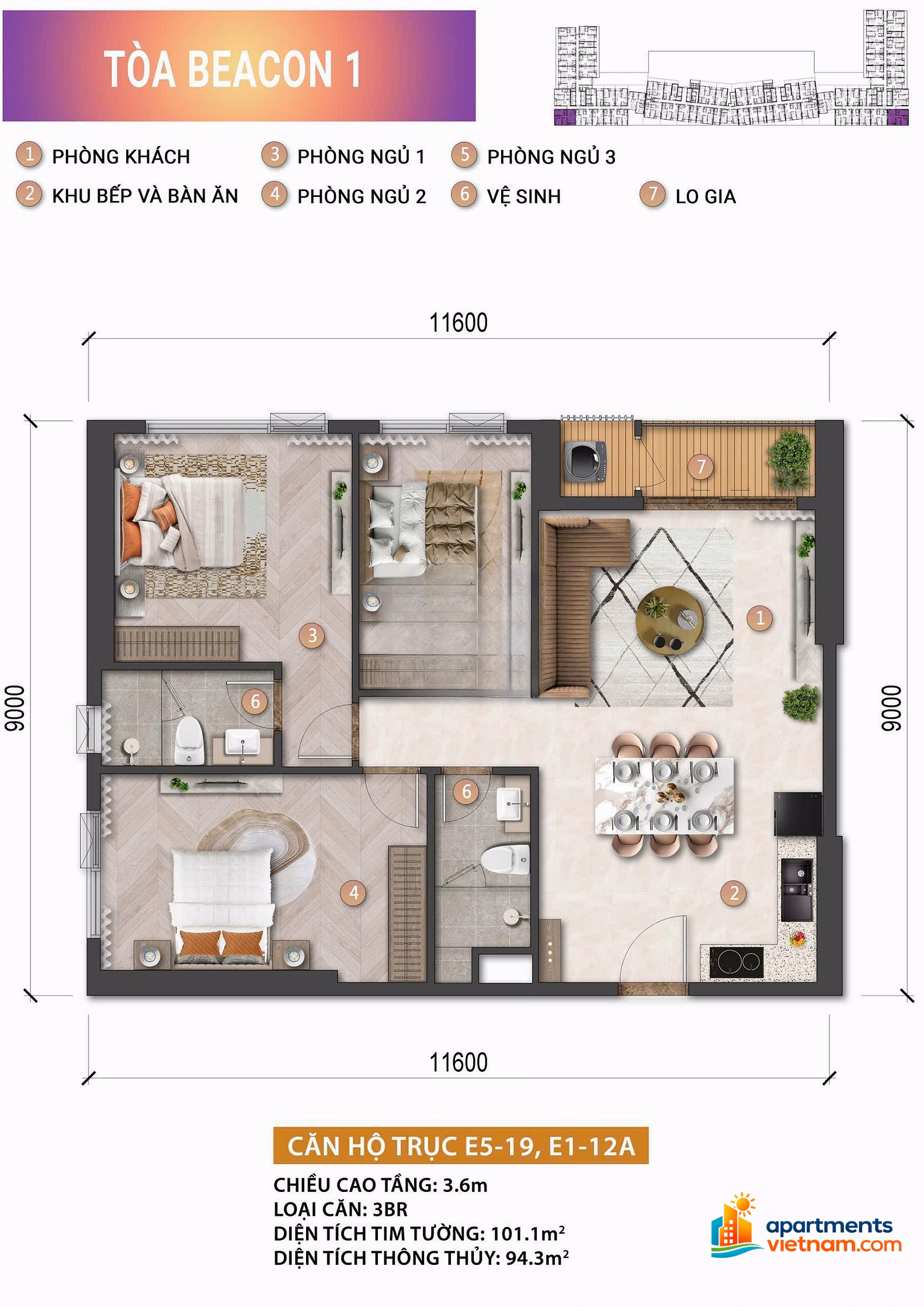 HOT goods! Internal basket available studio - 1 bedroom + direct sea view, Sun World. Straight discount 24%