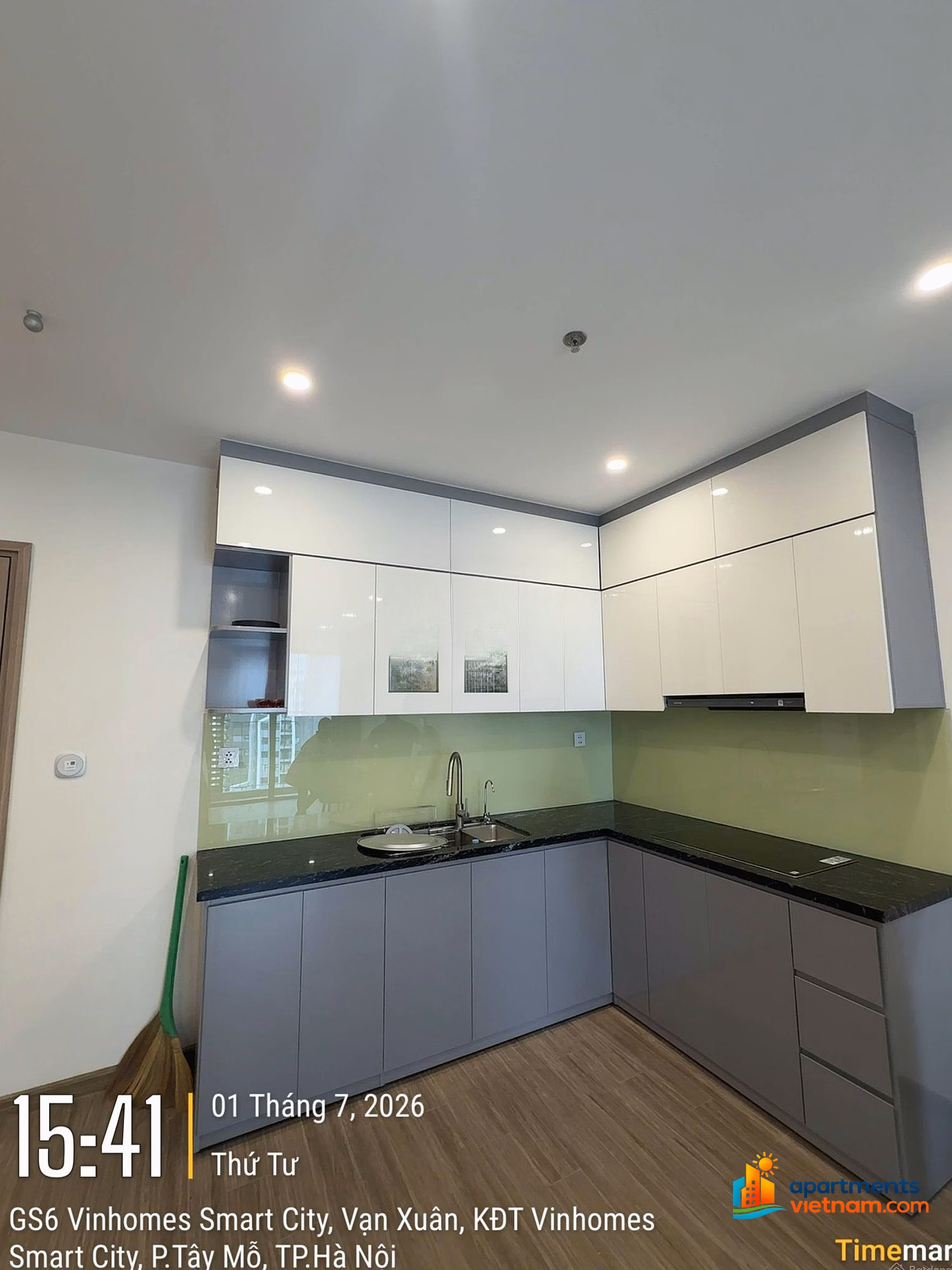 Apartment for rent GS6 1 bedroom 45m2 fully furnished price 9.5 million 0974 325 ***