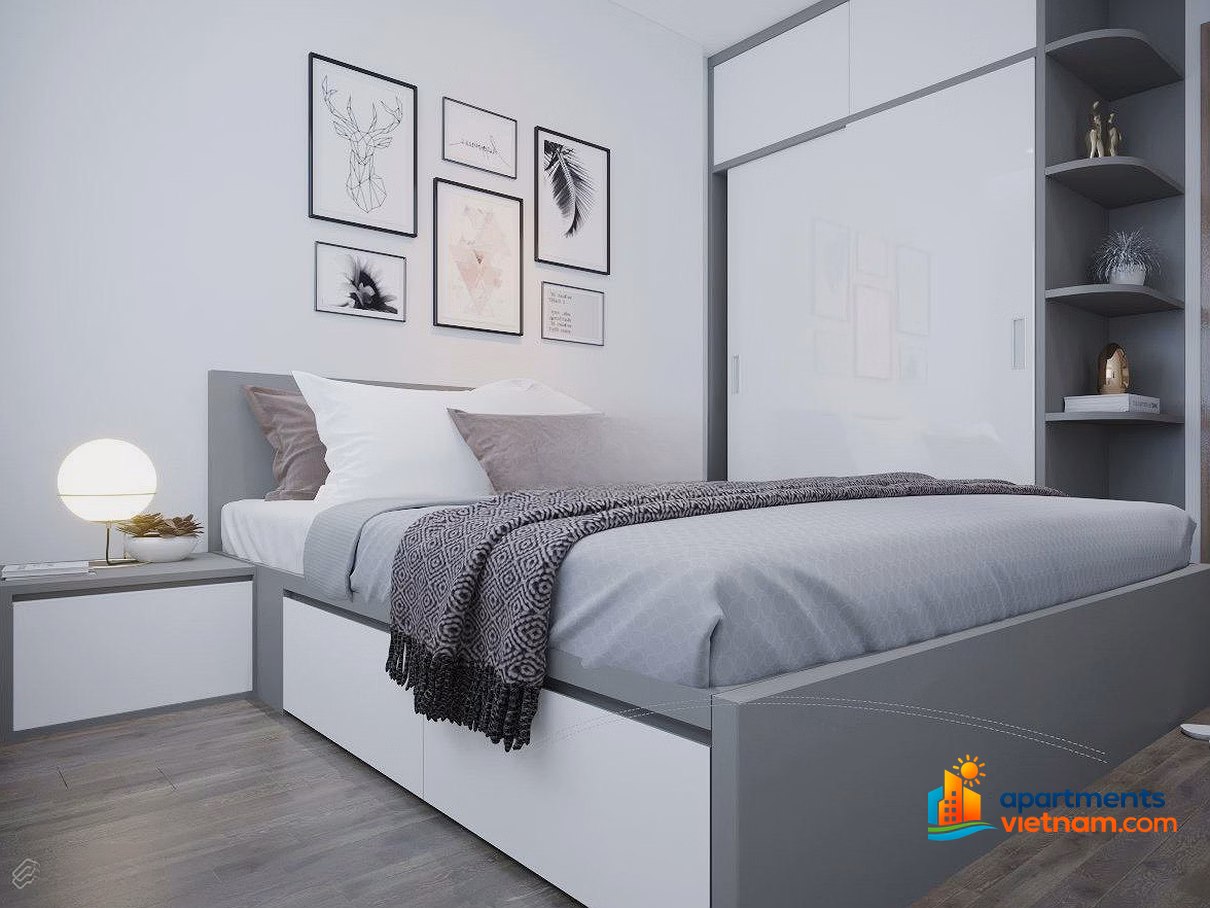 Receptionist Tien was sent by the owner to rent a 1 - 4 bedroom apartment, short/long term, at the Vinhomes Skylake project