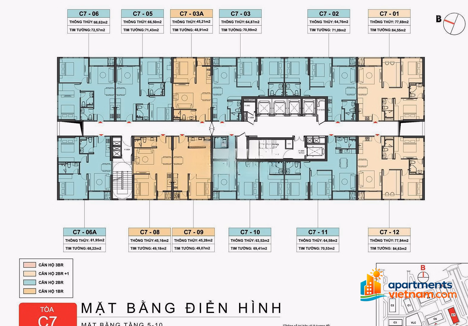 2 bedrooms only 77.6 million/m2 Capital Square Da Nang - Free 2 taels of gold & free car slot