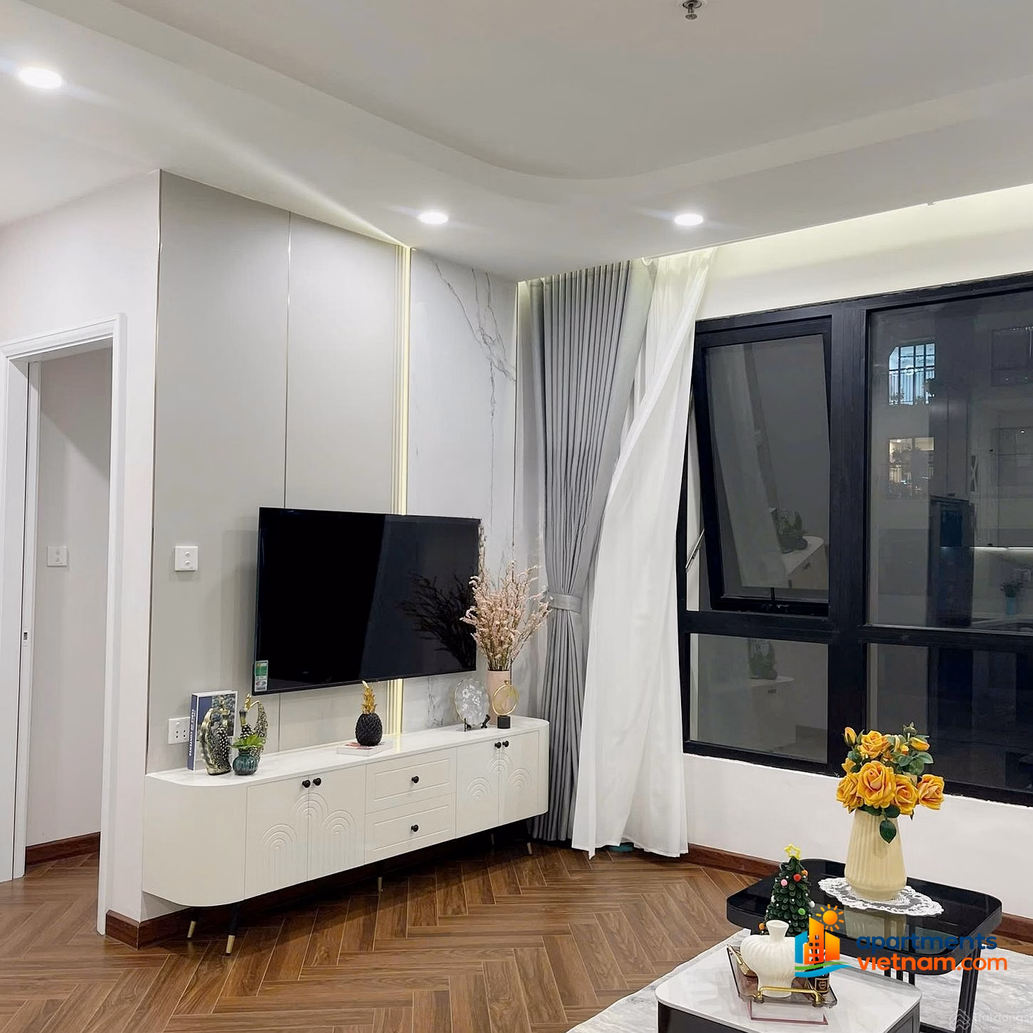 1 bedroom - 1 bathroom, full furniture, beautiful as in the photo, available at market price, contact immediately 0332 553 ***
