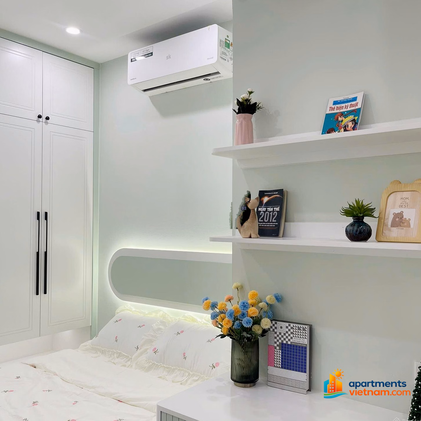 1 bedroom - 1 bathroom, full furniture, beautiful as in the photo, available at market price, contact immediately 0332 553 ***