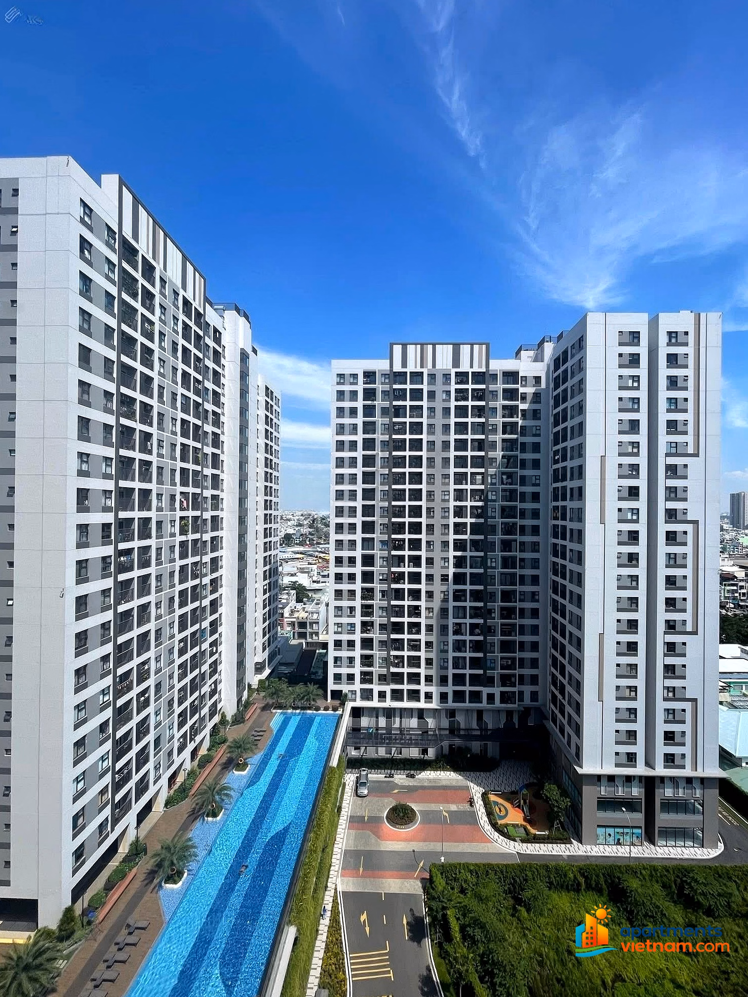 * The Privia: 02 corners (69m2), 02 bedrooms - 4.25 billion, 03 bedrooms - 5.25 billion, 01 bedroom - 3.4 billion, Studio - 2.6 billion