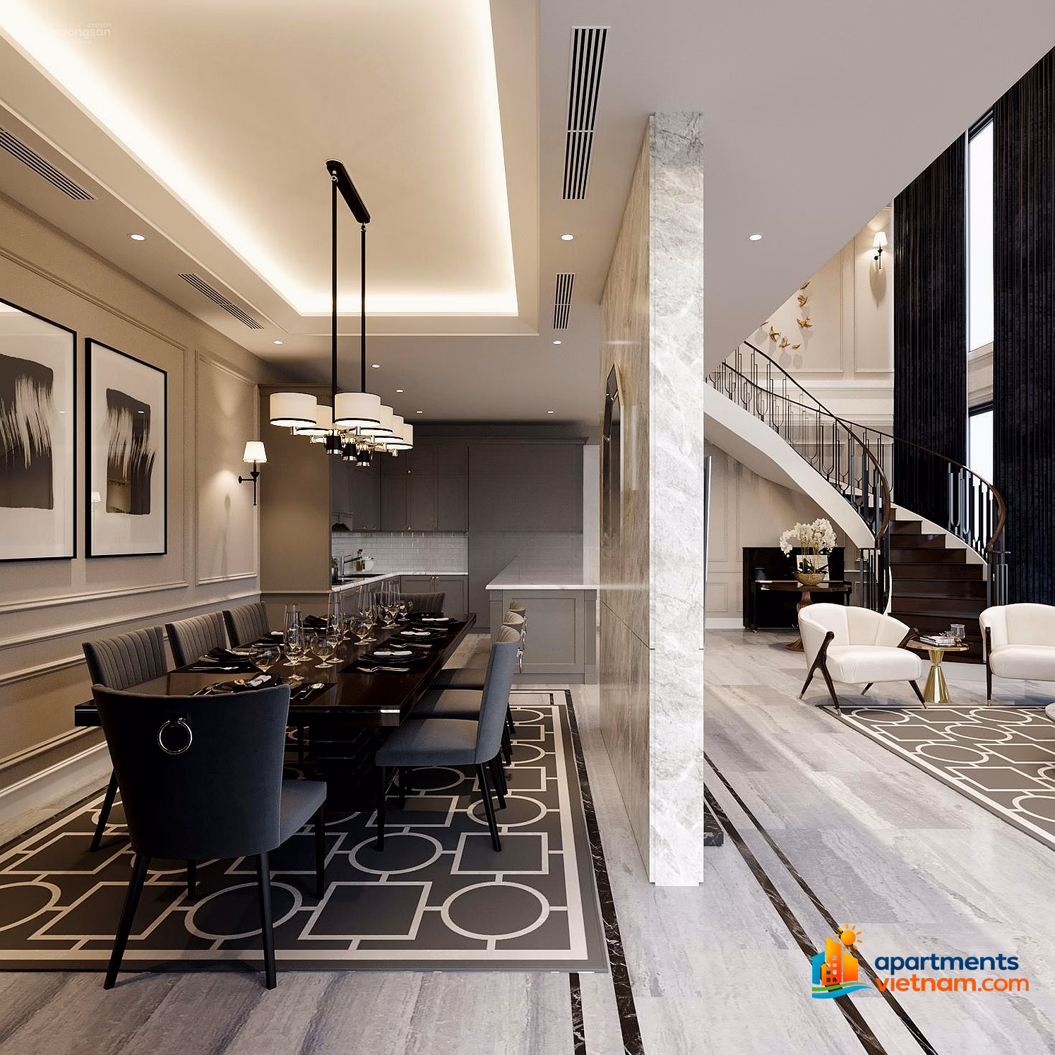 Selling the most beautiful VIP duplex penthouse in My Dinh Pearl