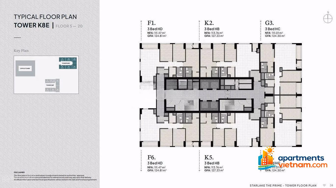 1 Bedroom - 2 Bedroom - 3 Bedroom - Penthouse apartment fund is for sale at The Prime Starlake apartment complex at good prices