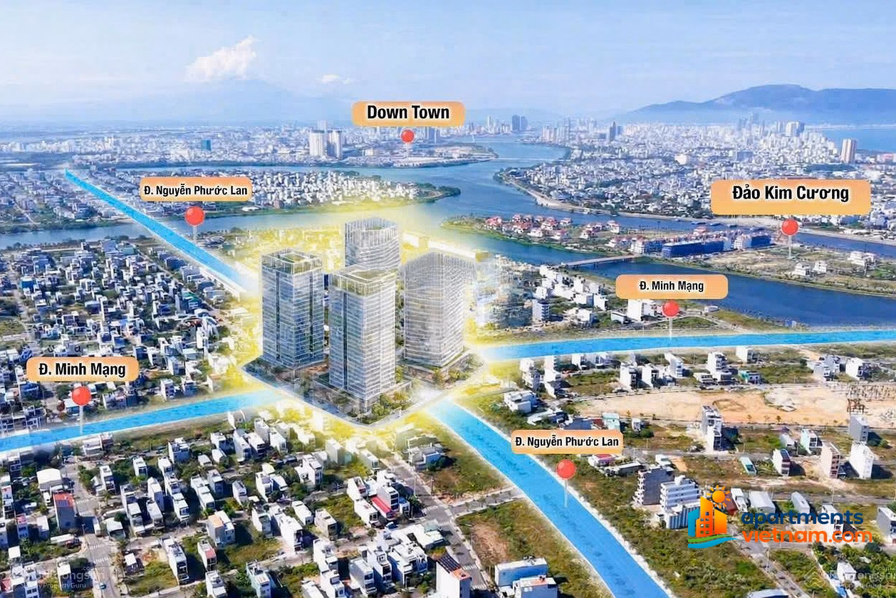 2 bedroom apartment + garden right at FourS Tower Da Nang for only 5 billion