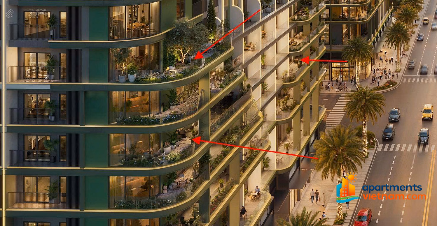 2 bedroom apartment + garden right at FourS Tower Da Nang for only 5 billion