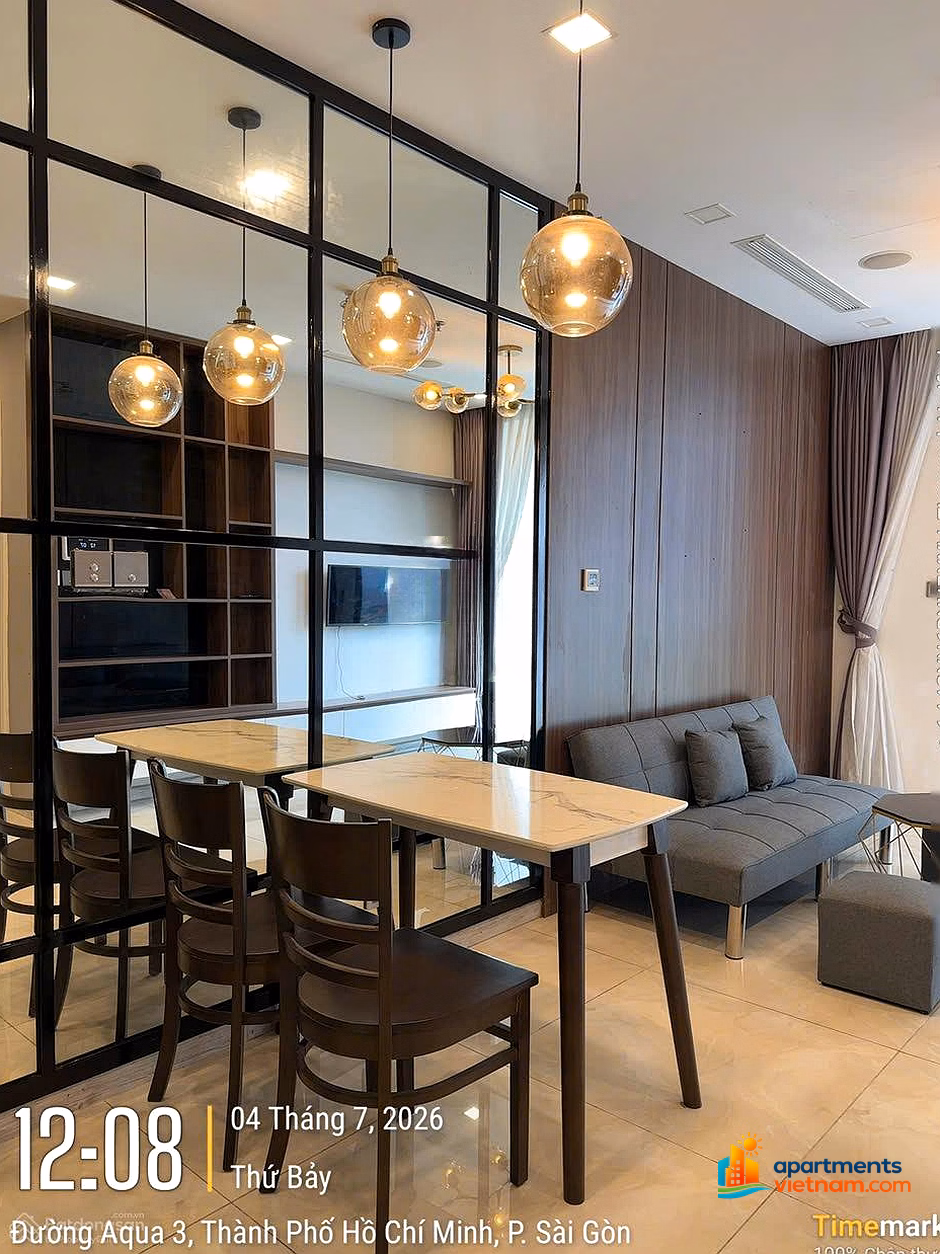 Apartment 50m2 - 1 bedroom - 1 bathroom fully furnished with river view for quick rent for 20 million right away. 0962 966 ***