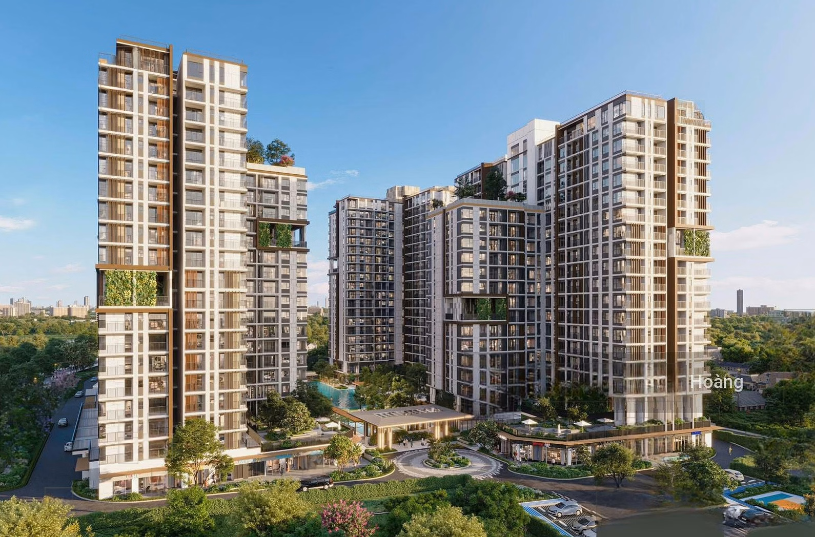 Penthouse apartment 207.14m2, unit price from only 80 million/m2, 10% sign the sales contract, 30% receive the house, payment spread over 5 years
