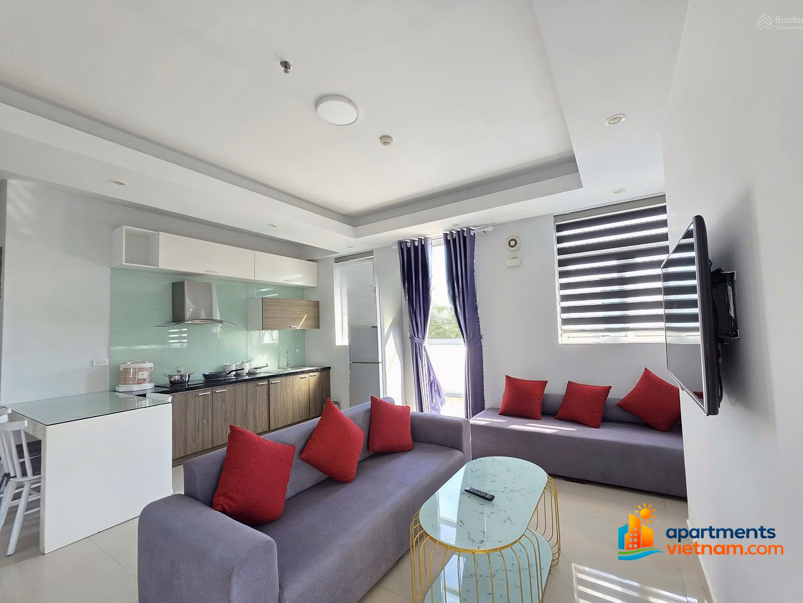 2 bedroom apartment for rent in Harmony Tower Da Nang, fully furnished near My Khe beach, Da Nang