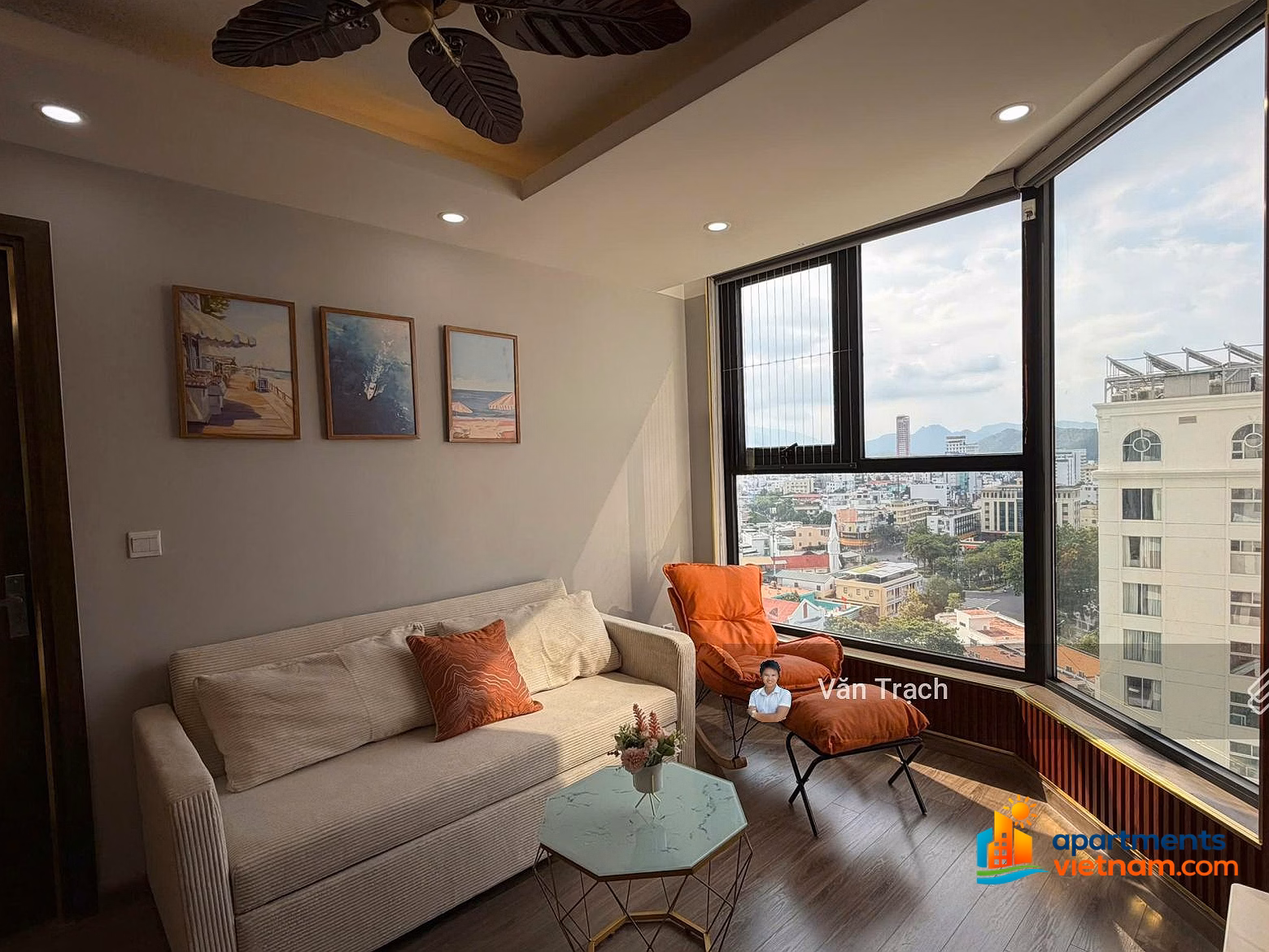 New fully furnished apartment for rent at HUD Building Nha Trang, 300m from the beach, move in immediately