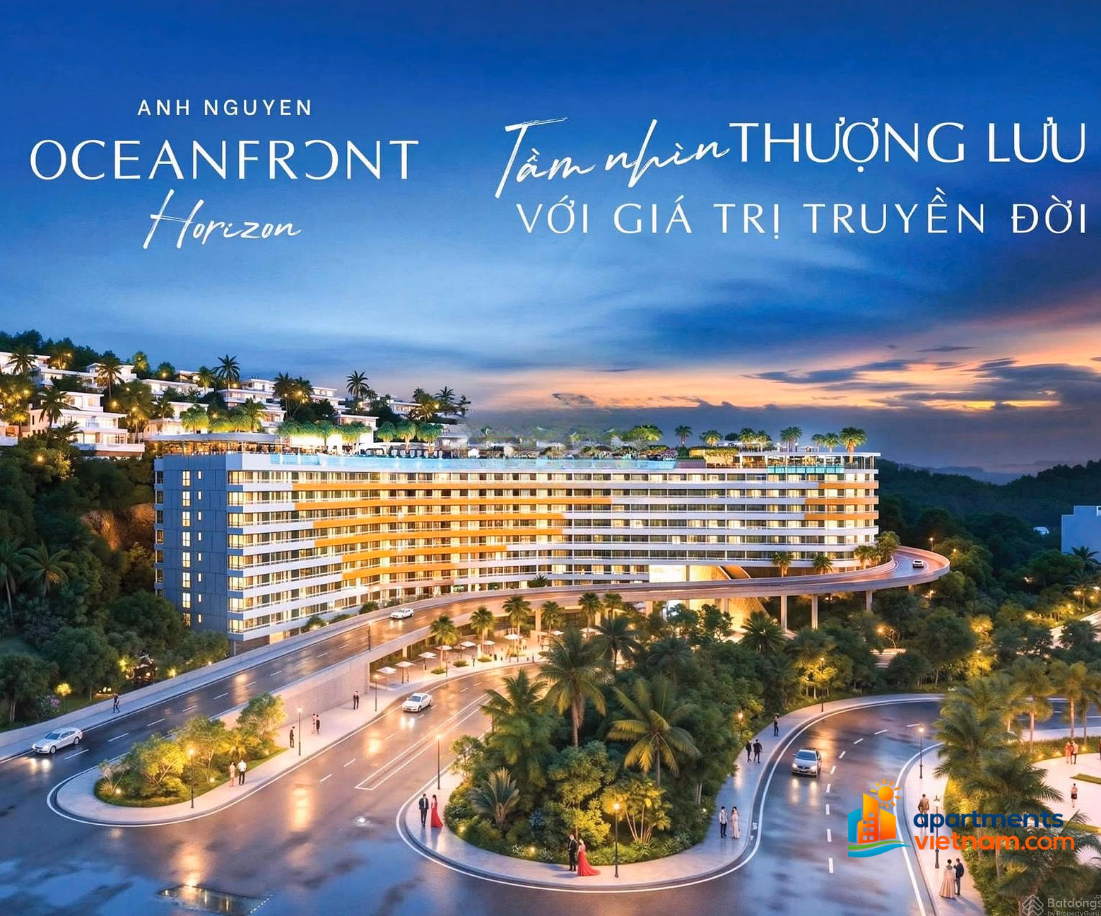 Horizon only 68 million/m2, 1 bedroom 45m² fully furnished with long pink book and sea view. Price F0 from Investor!