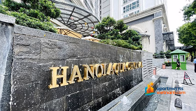 Extremely rare apartment for rent at Aqua Central 44 Yen Phu, 4 bedrooms, 150m2, fully furnished***
