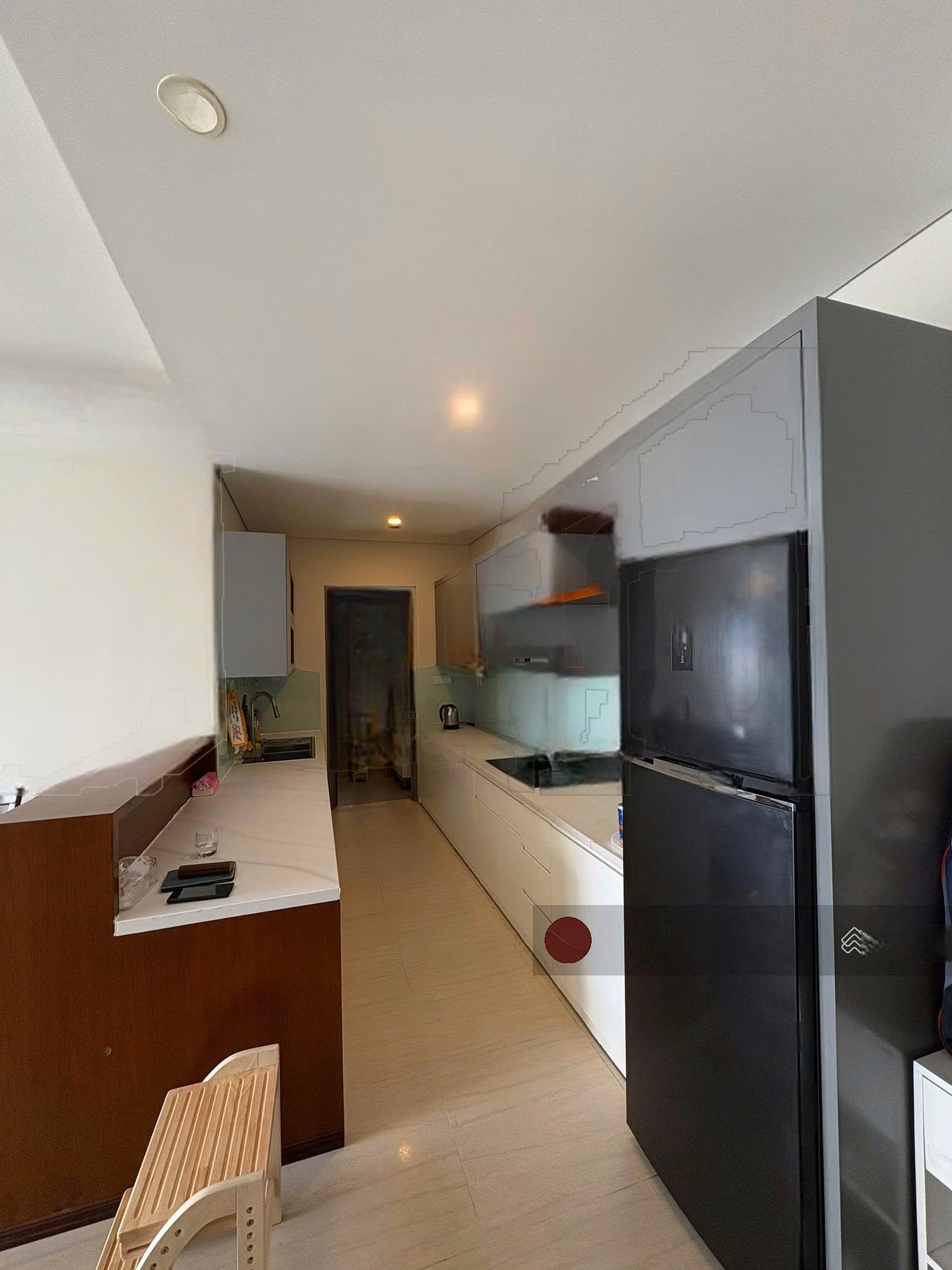 View and actual apartment photos | 2 bedrooms | Direct view of the river without cover | Price 27 million/month