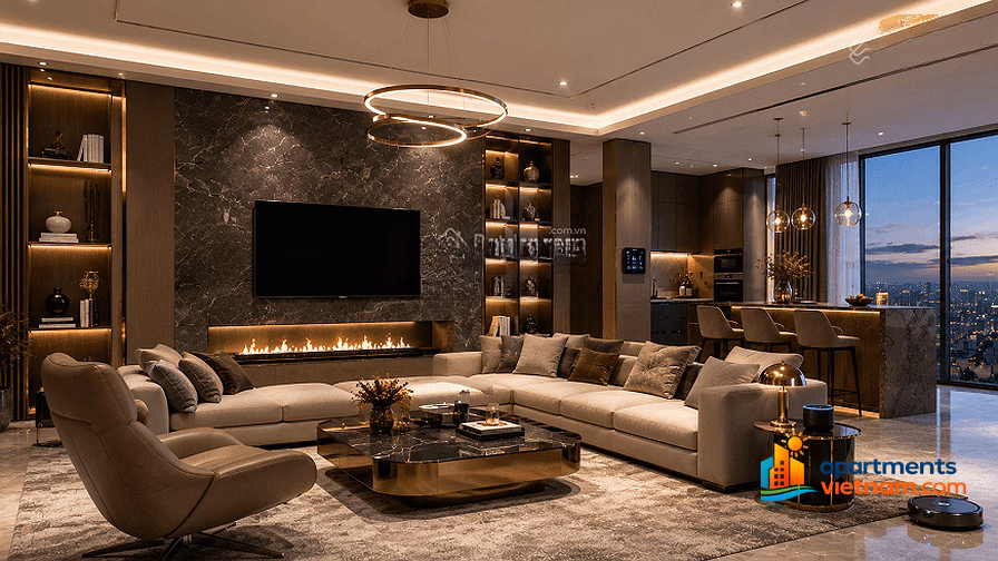 Only 3 diplomatic apartments left at Lumiere Cao Xa La, priced from only 122 million/m² - View of eternal fireworks