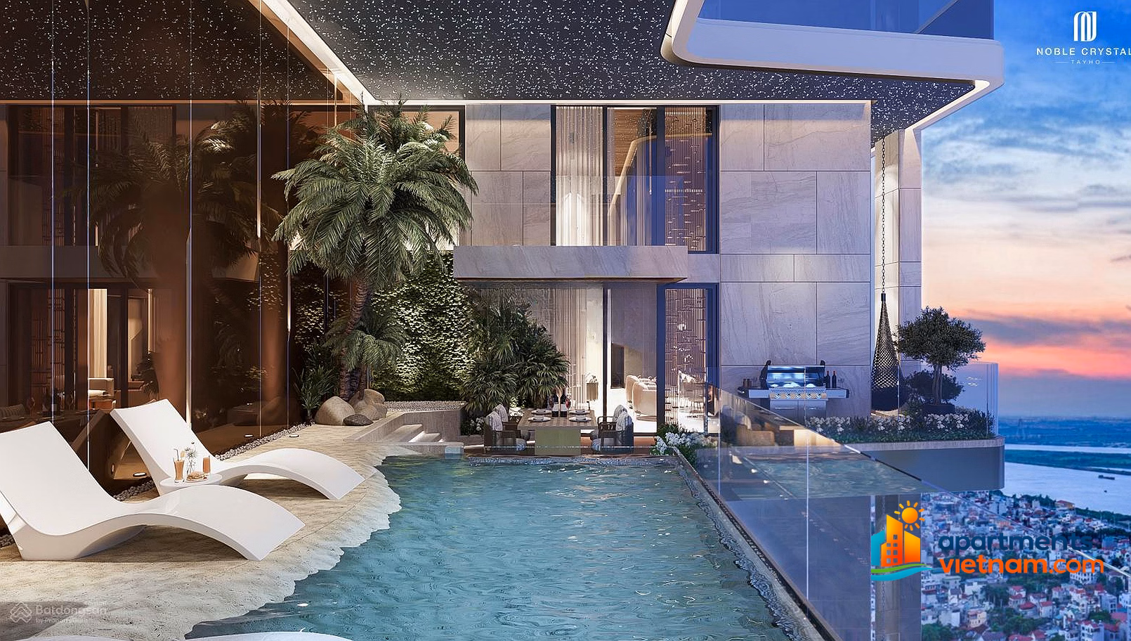 Only 3 diplomatic apartments left at Lumiere Cao Xa La, priced from only 122 million/m² - View of eternal fireworks