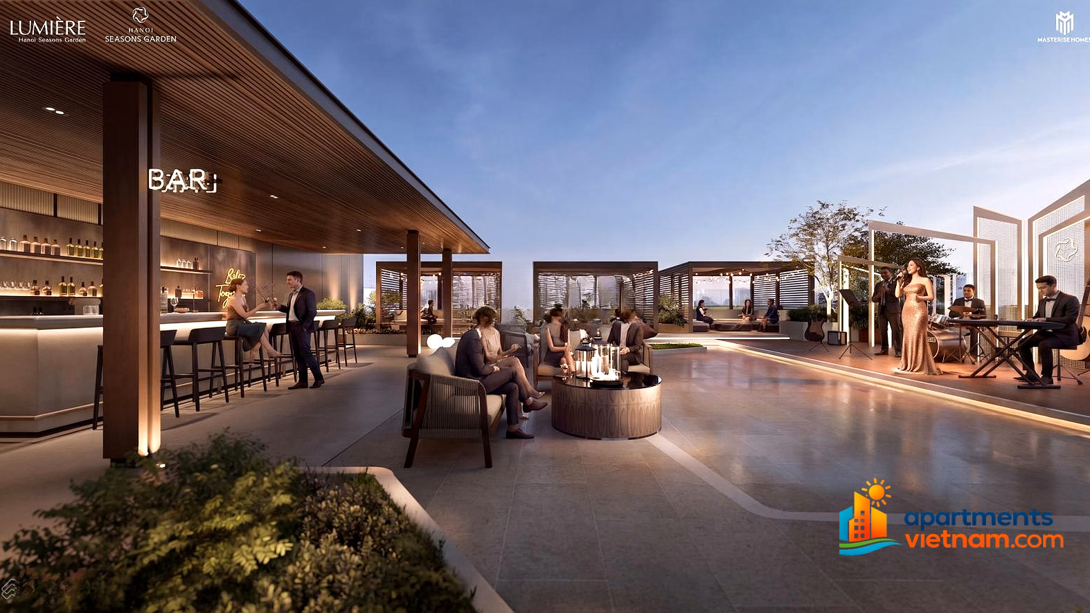 Only 3 diplomatic apartments left at Lumiere Cao Xa La, priced from only 122 million/m² - View of eternal fireworks
