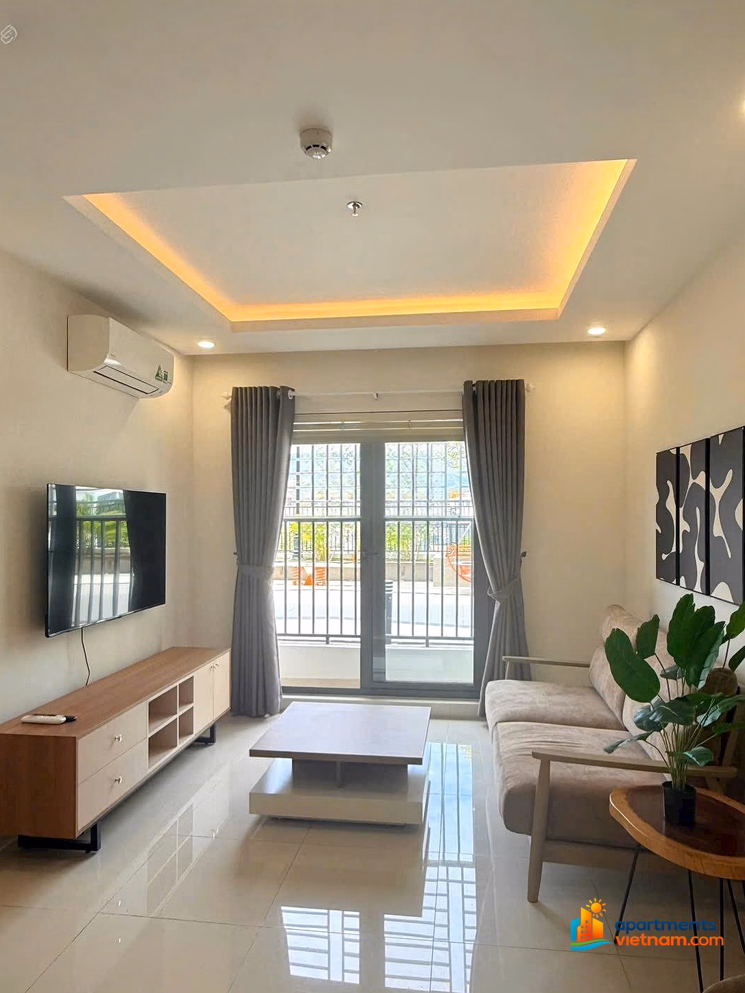 Apartment for rent 74 m², 2 bedrooms, 2 bathrooms, fully furnished, price 14 million/month*** Son