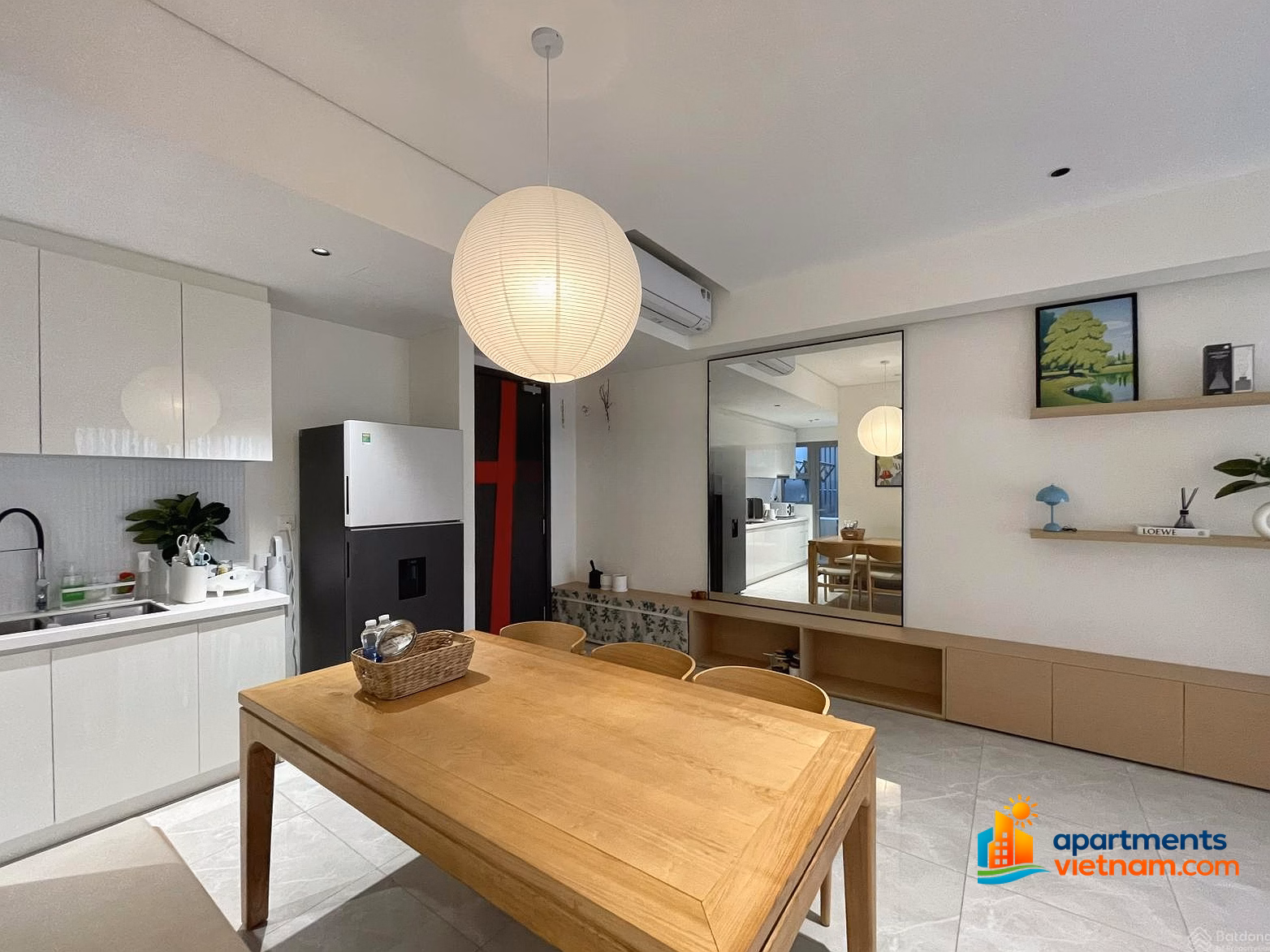 Celesta Rise luxury apartment for rent: 2 bedrooms, 2 bathrooms, area 80m², free all utilities - Nha Be