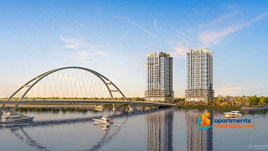 Studio apartment with 2 river views, straight price 1,950 billion - S-Light Da Nang - Investor Sun Group
