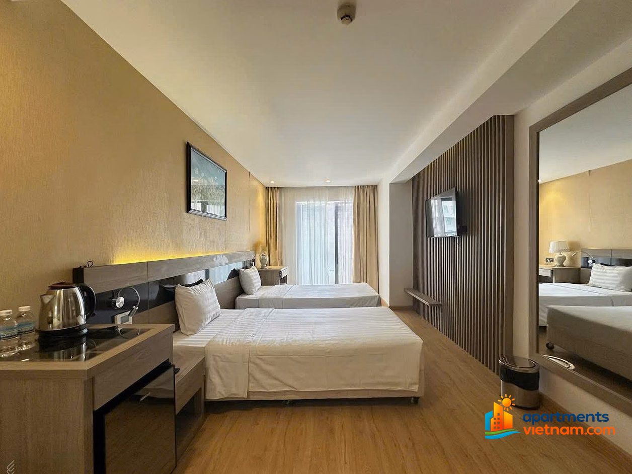 Studio apartment for 2 people, Muong Thanh Vien Trieu, Nha Trang, price 650k/night - 7 million/month