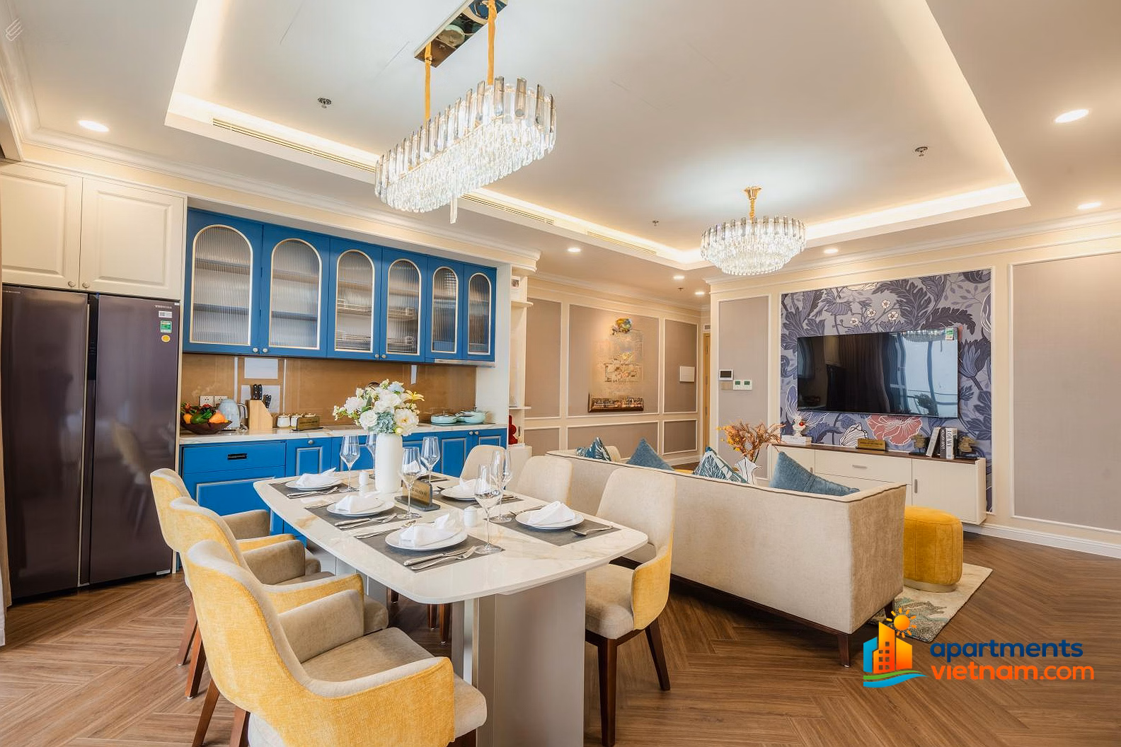 Long-term red book apartment - Only 5.4 billion 2-bedroom apartment about to be handed over - Free full furniture package