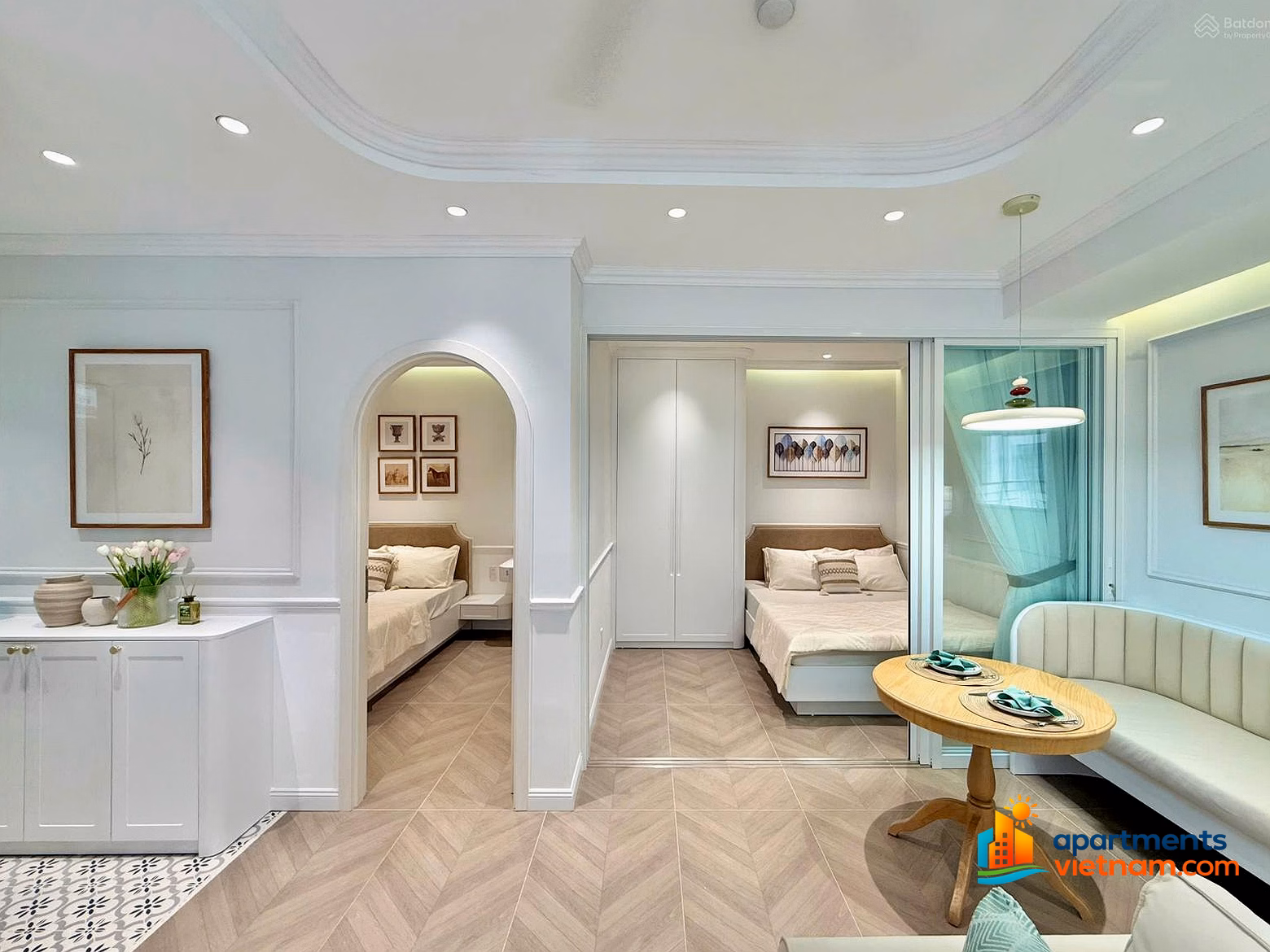 There are many 2-bedroom apartments in Muong Thanh Vien Trieu, Nha Trang, priced from only 3 billion