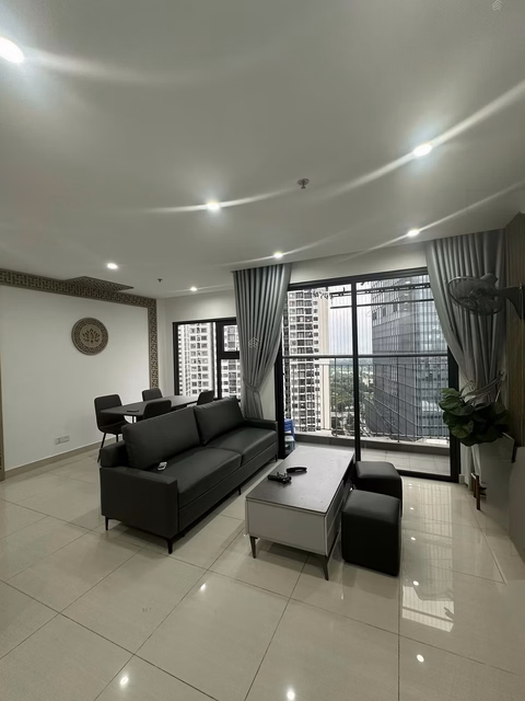 Corner apartment for rent with 2 bedrooms, 2 bathrooms, fully furnished, southeast direction of building S2.01 Vinhomes Ocean Park