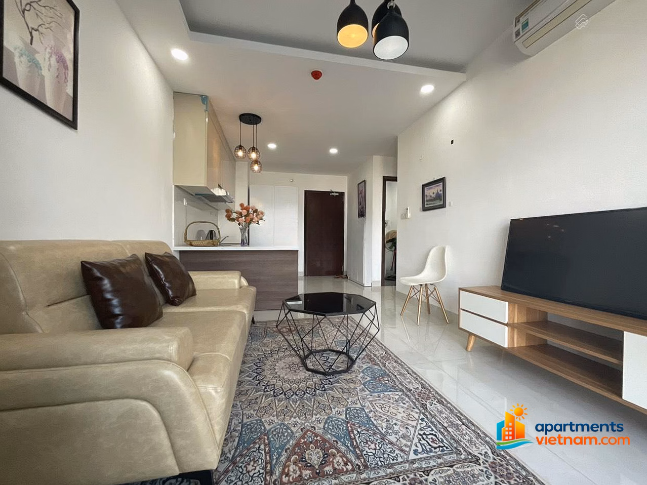 Son Tra Ocean View apartment for rent, 10 million, 52 m2, 1 bedroom, 1 bathroom