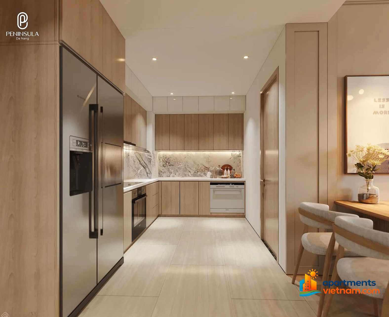 Apartment 2 bedrooms, 2 bathrooms, 3.8 billion, fully furnished, good price I along the Han River, long-term ownership, Peninsula Da Nang