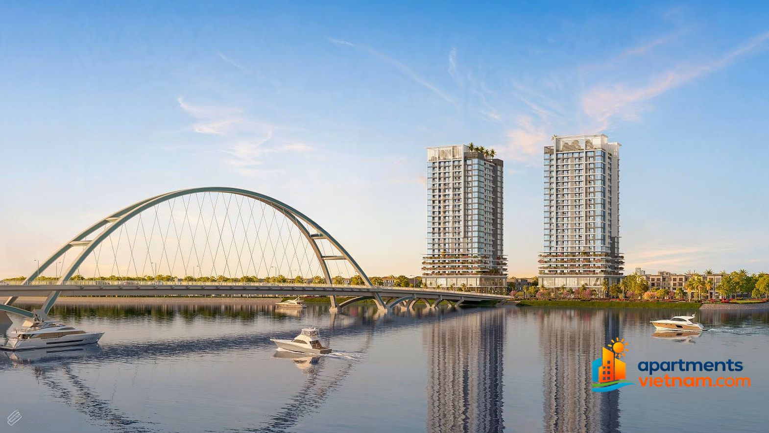 Apartment with 3 river sides, view of DIFF fireworks, S-Light Tower - Pay 70% to receive the house - 20% discount