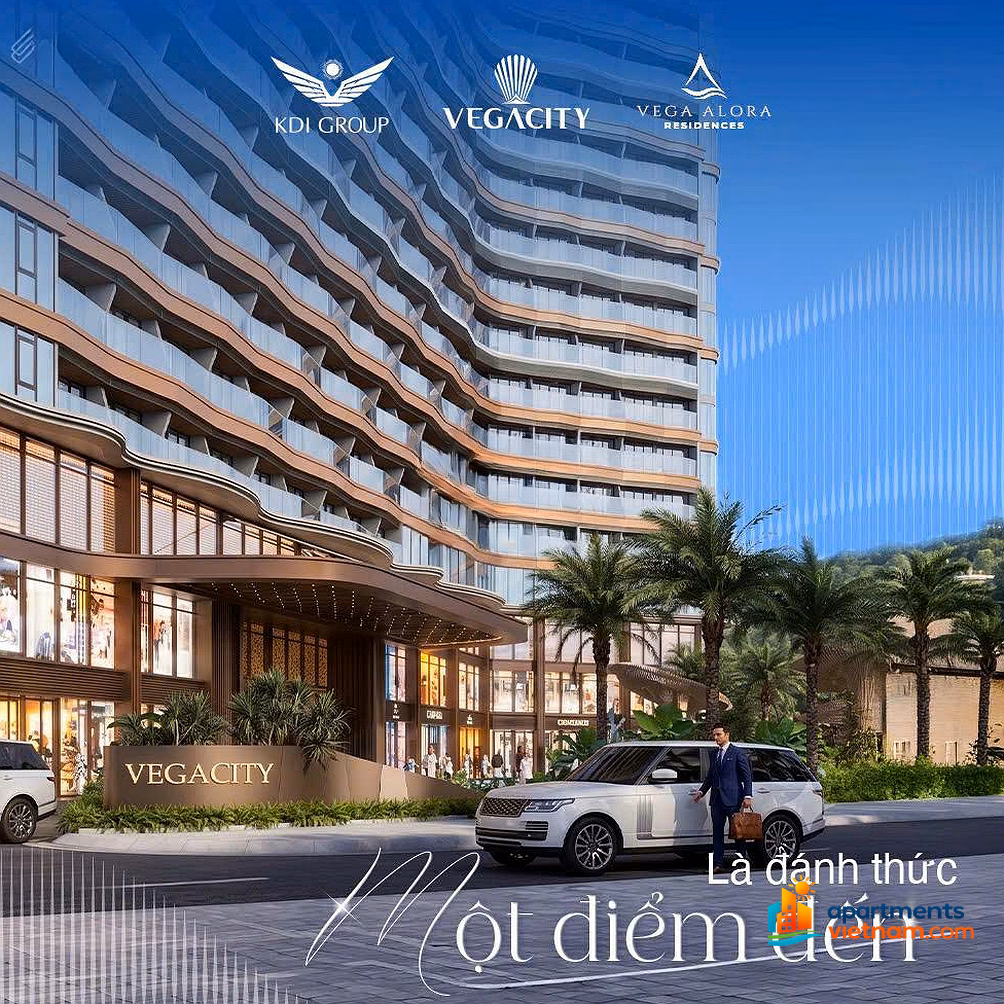 Super apartment Vega Alora Nha Trang, only 1.6 billion/fully furnished apartment, right next to the sea
