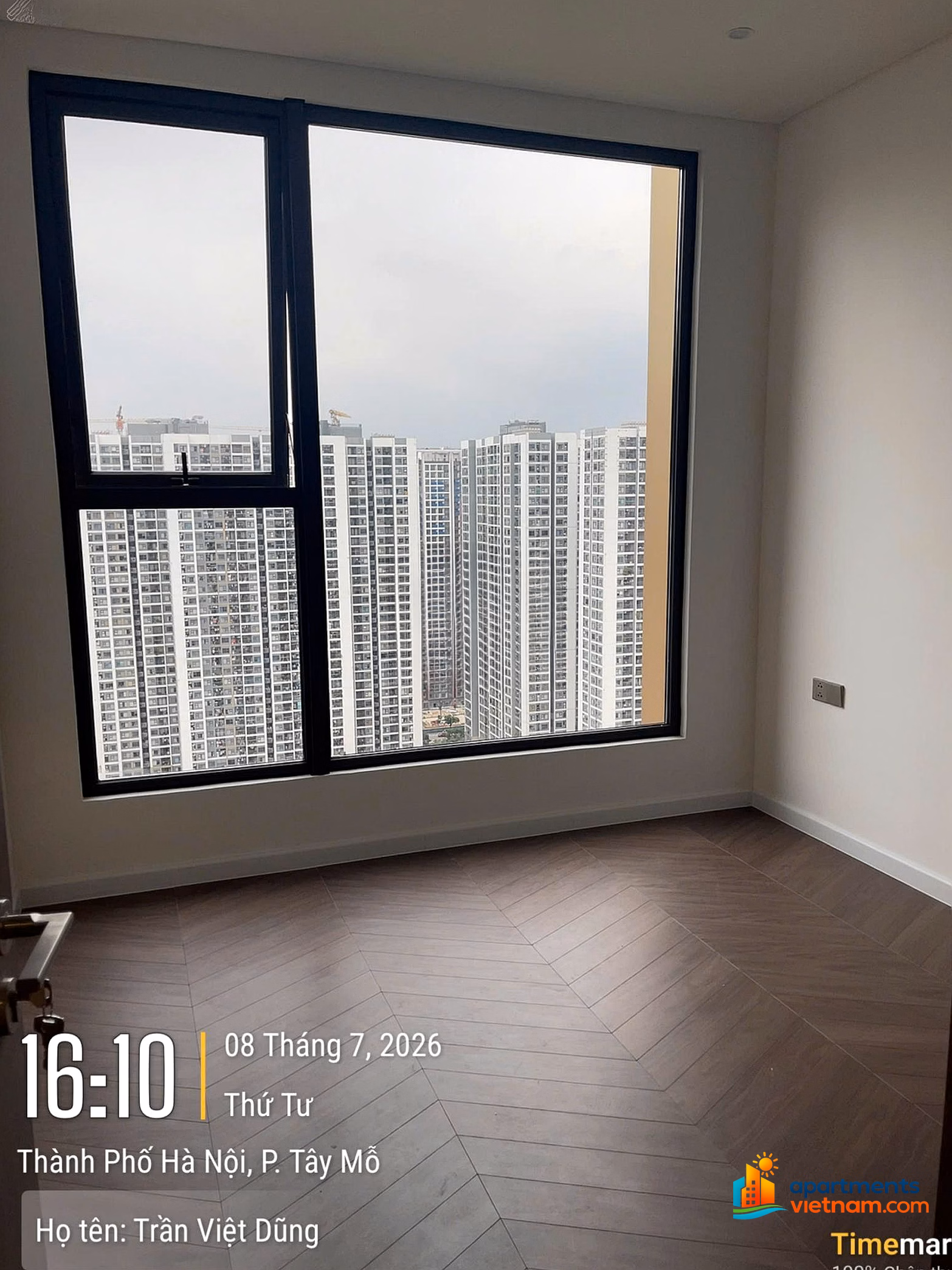 Luxury apartment for rent with 1 bedroom + 48m2 basic furniture, open view, free service for 3 years, price from only 9 million/month