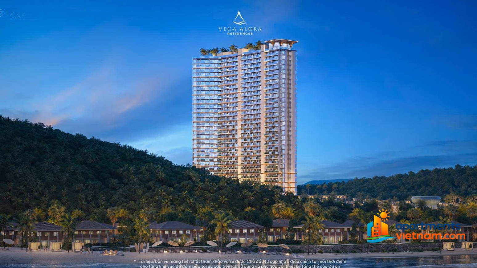 Only 1,599 billion to own a 5-star apartment with Nha Trang sea view. Vega Alora - Libera - La Tien