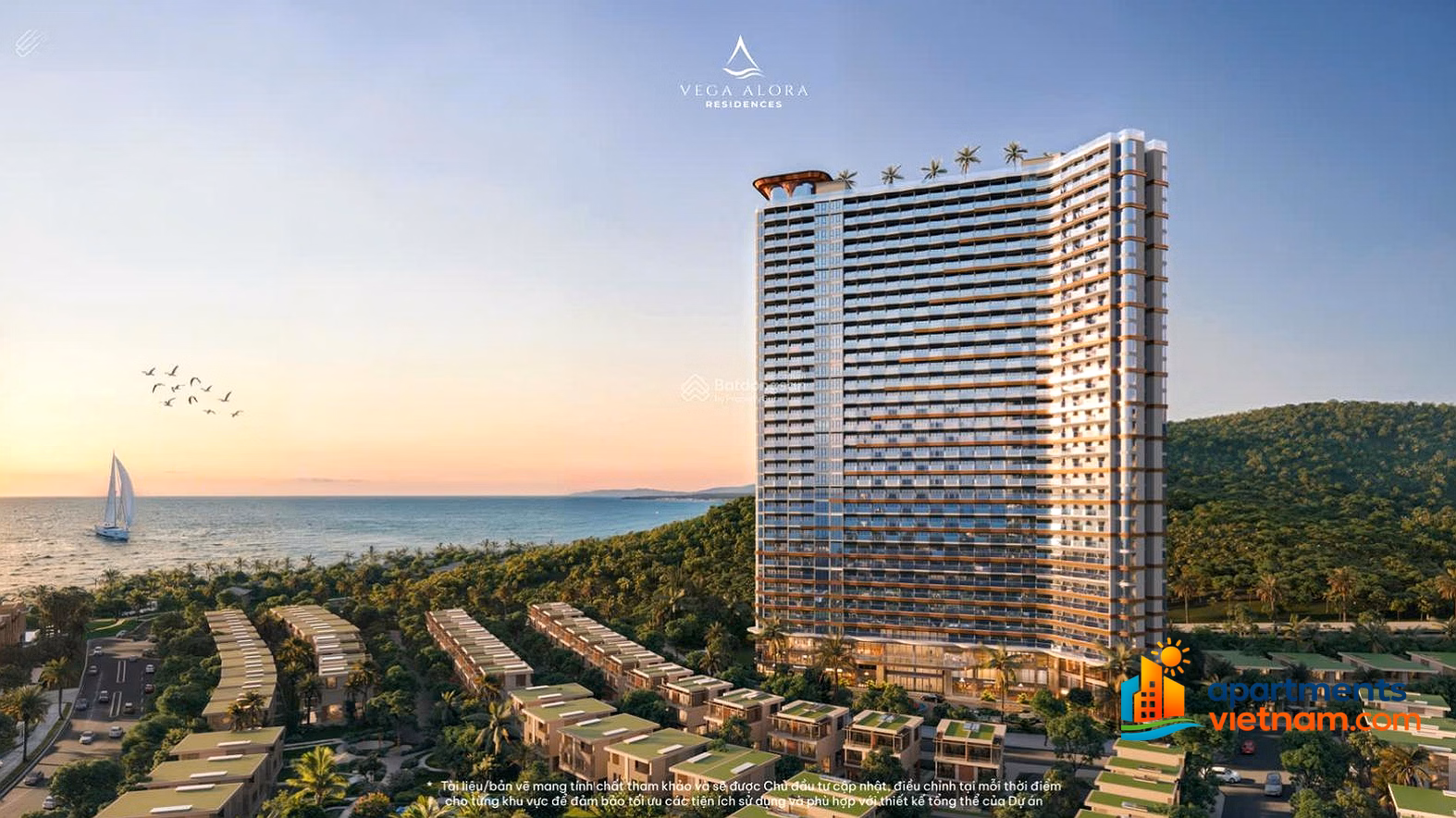 Only 1,599 billion to own a 5-star apartment with Nha Trang sea view. Vega Alora - Libera - La Tien