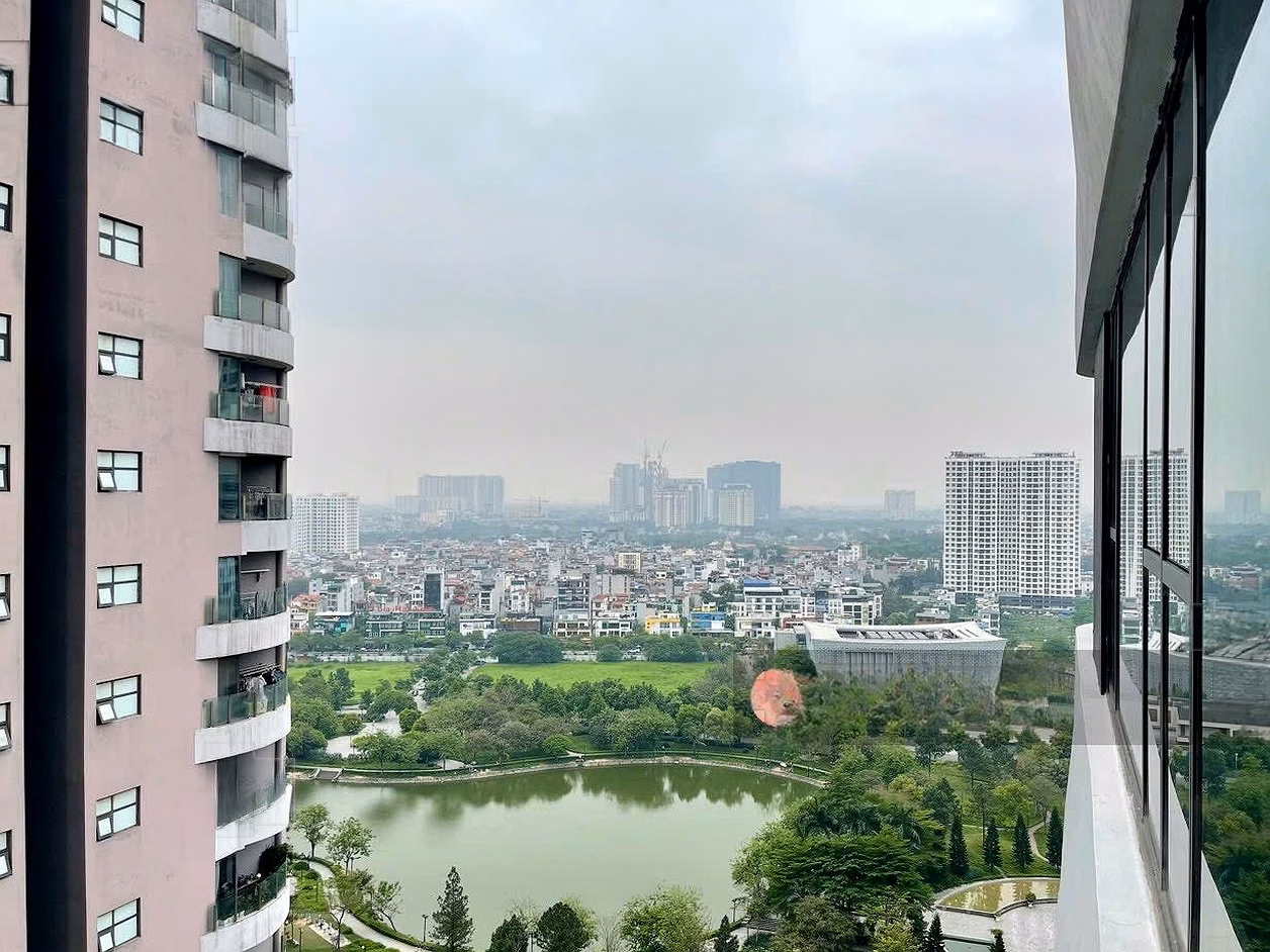 3 bedrooms, 2 bathrooms, 126m² wide, N01 - T7 Han Jardin, high-class Ngoai Giao Doan, air-conditioned lake view