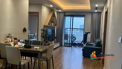 Le Capitole apartment for rent at 27 Thai Thinh, Hanoi. 94m2, 3 bedrooms fully furnished, 20 million/month.0983 237 ***