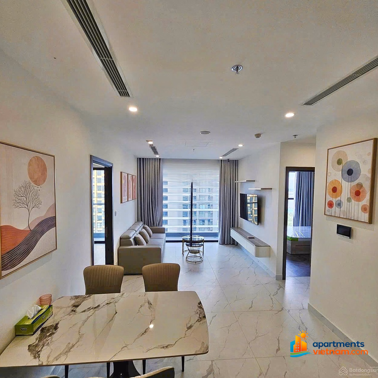 2 bedrooms fully furnished for rent at The Opus One for only 16 million/month at Vinhomes Grand Park District 9