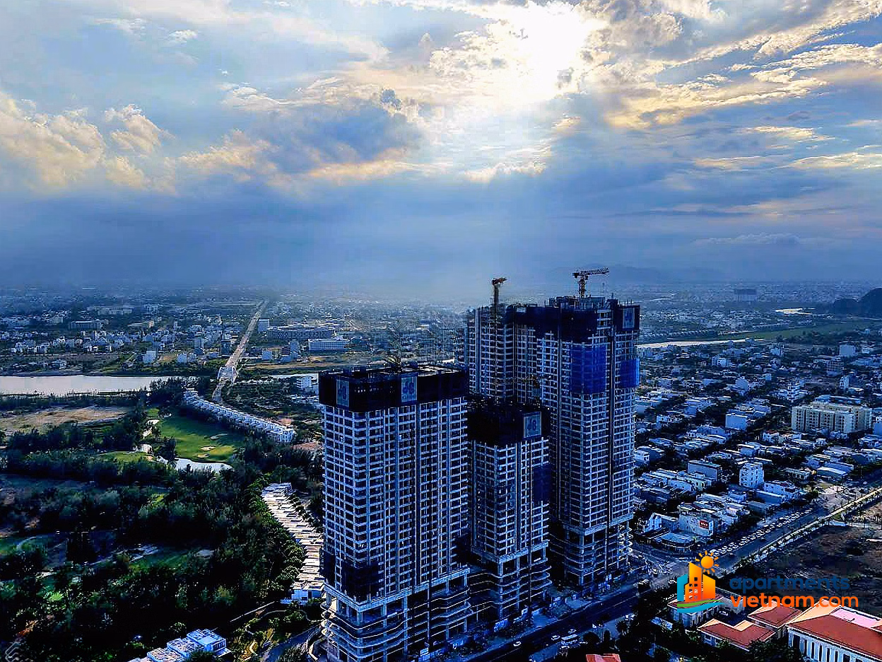 Apartment with direct view of Da Nang beach, Newtown Diamond 5 stars, shopping cart of more than 100 units from investor, handover 2026