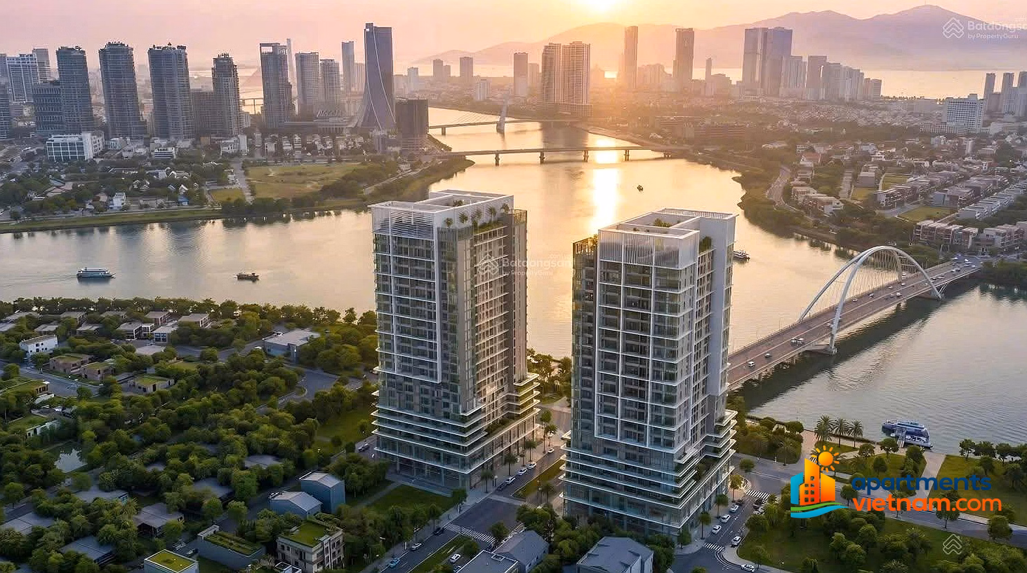 S-Light apartment with direct view of Han River, sea, fireworks - The only diplomatic basket from Sun Group