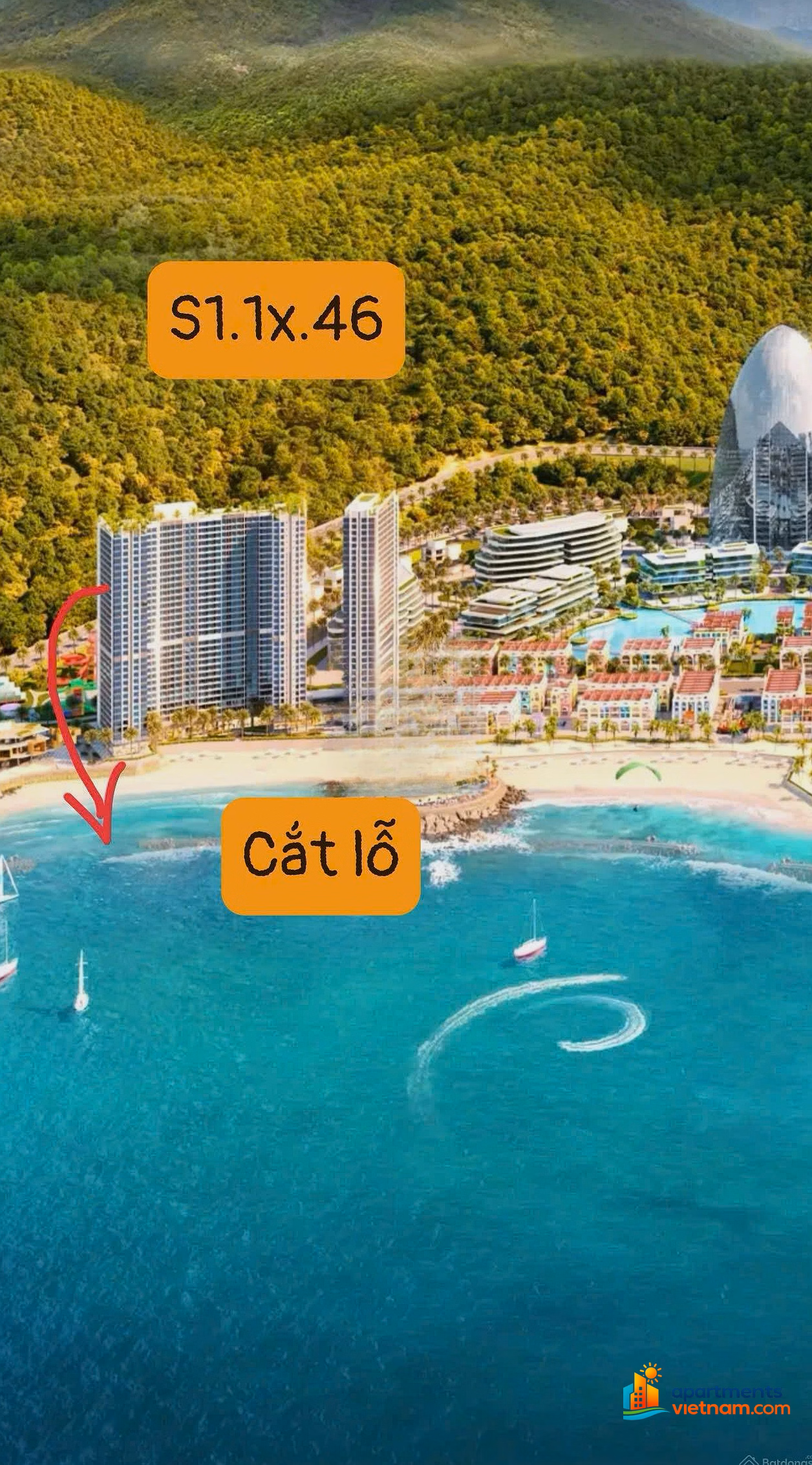 Fully furnished sea view apartment with a better price than the contract of 100 million
