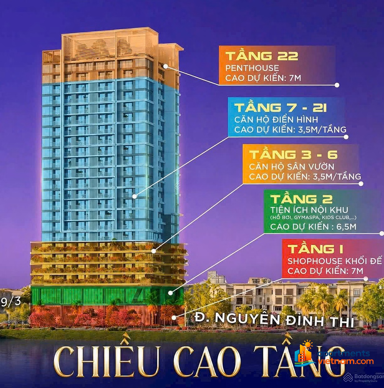 S-Light Tower - Own a 2-bedroom apartment with Han River View, Da Nang central sea view - only from 800 million