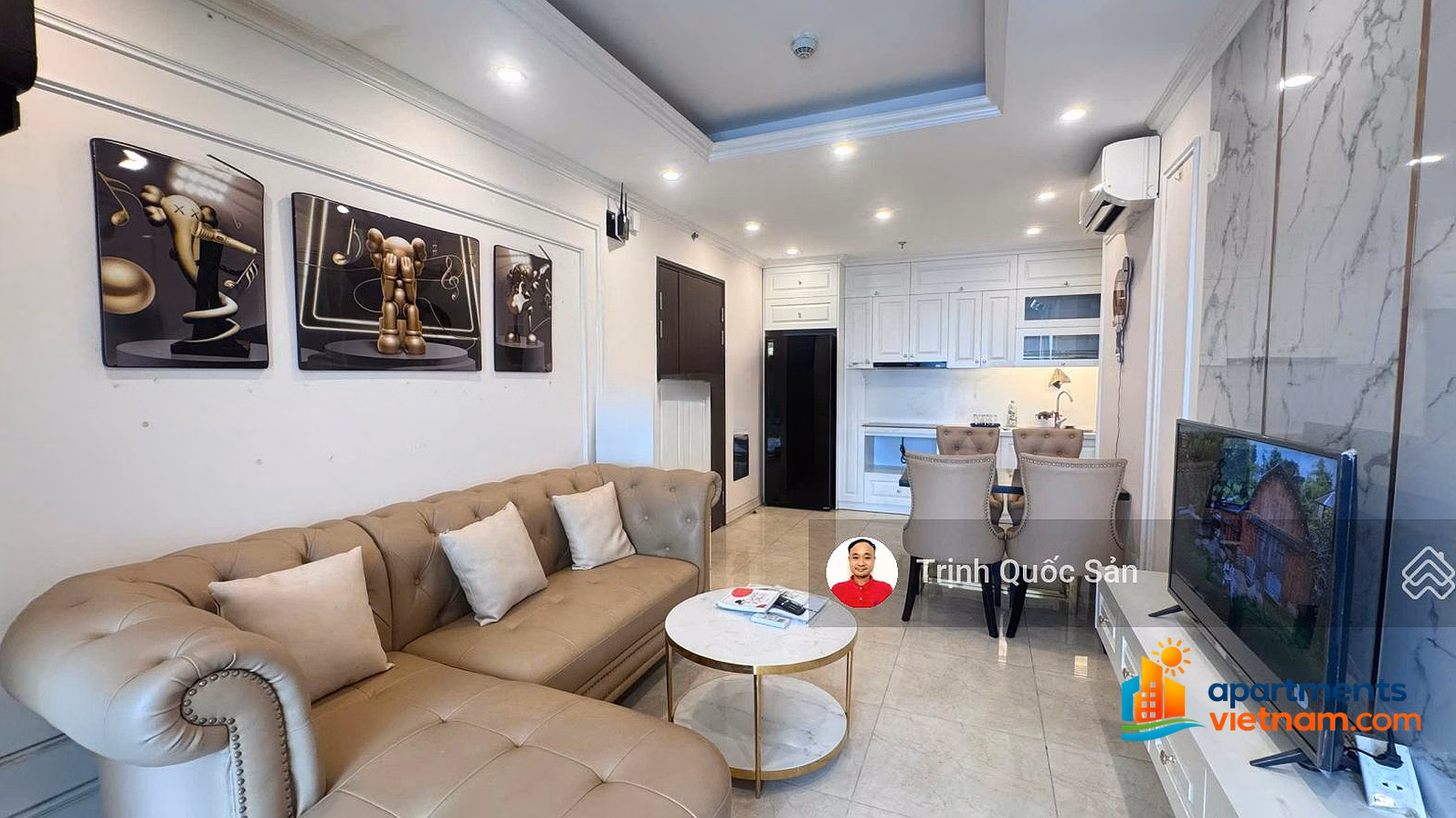 Center Point for rent at 110 Cau Giay, 2 bedrooms, 55m2, fully furnished, 14 million/month, come in immediately. 0971 342 ***