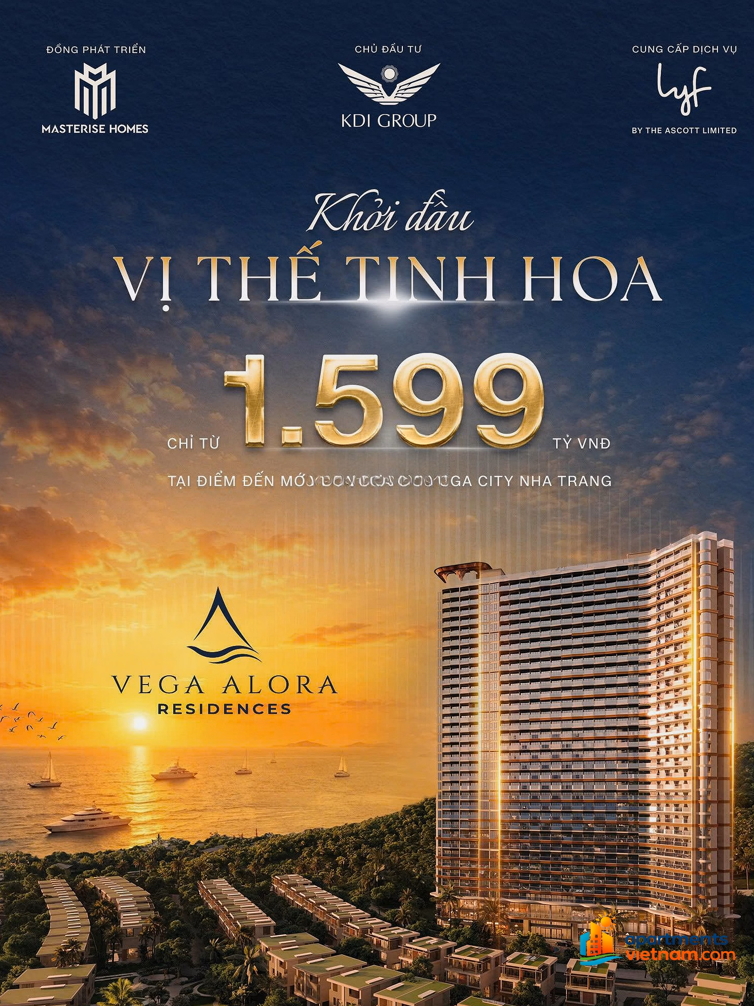 Nha Trang beachfront apartments cost only from 1.6 billion
